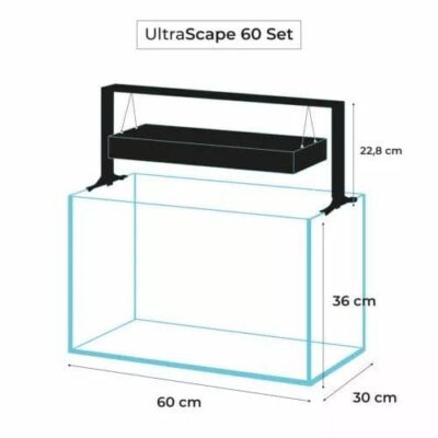 Aquael Utlrascape 90 Aquarium Set - White